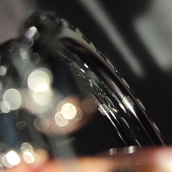 Stamped Elegant Stainless Steel Silver Hoop Earrings - Picture 4 of 5